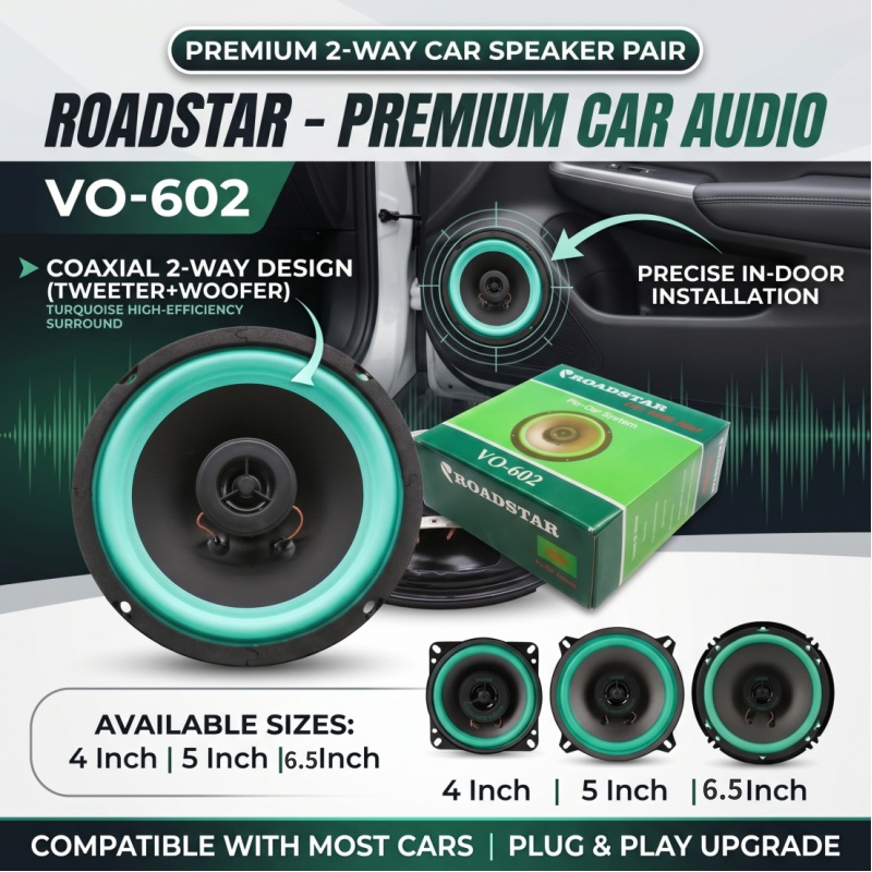 Audio Universal Music - Speaker Mobil 4/5/6, 5 inci, Subwoofer