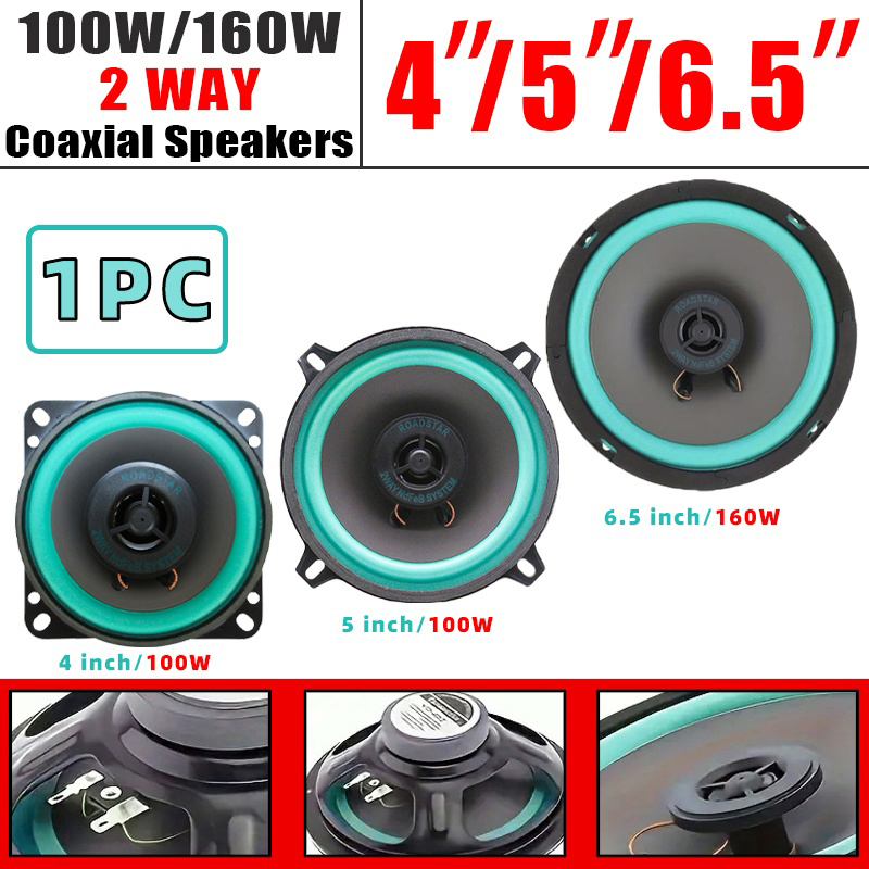 Audio Universal Music - 1 Buah Speaker Mobil 4/5/6 Inci