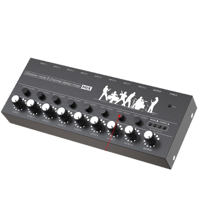 Audio Music Hub - Untuk Mixer Enam Arah Mini Mixer