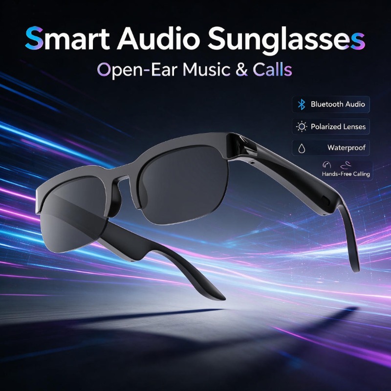 Audio Music Voice - Kacamata Audio Pintar Kacamata Bluetooth Open-Ear