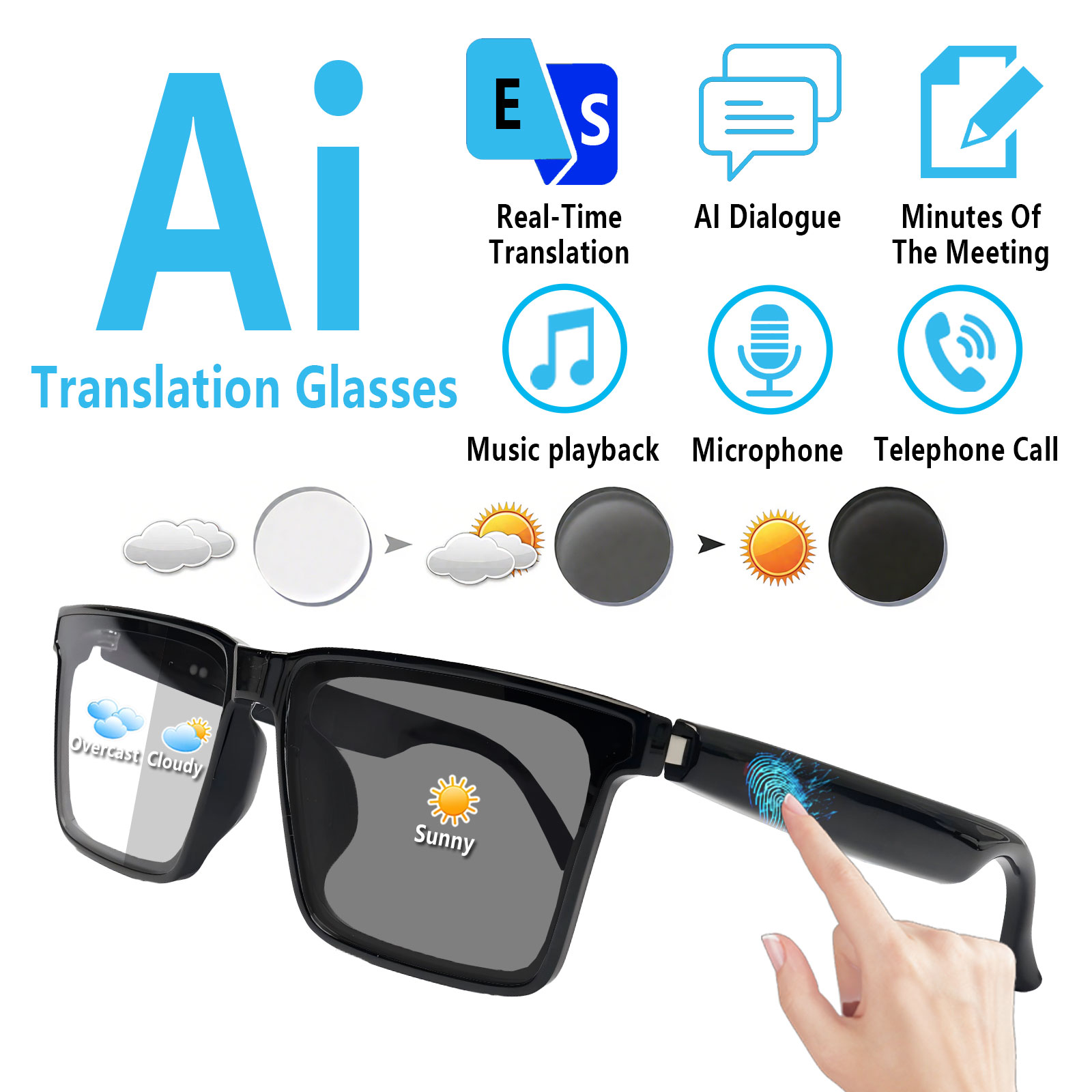 Audio Music Voice - Kacamata Audio Pintar dengan Terjemahan Real-Time,