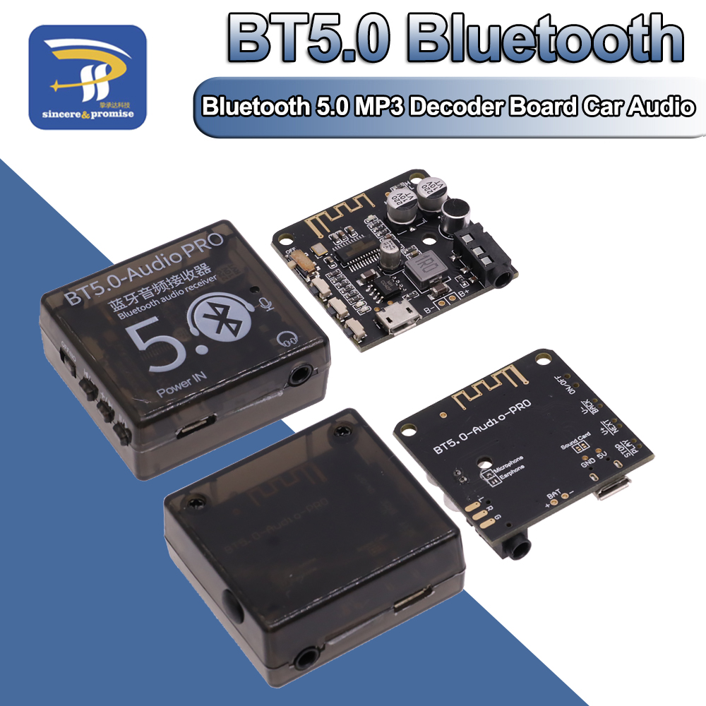 Music Audio Pro - Casing papan dekoder MP3 Bluetooth 5.0,
