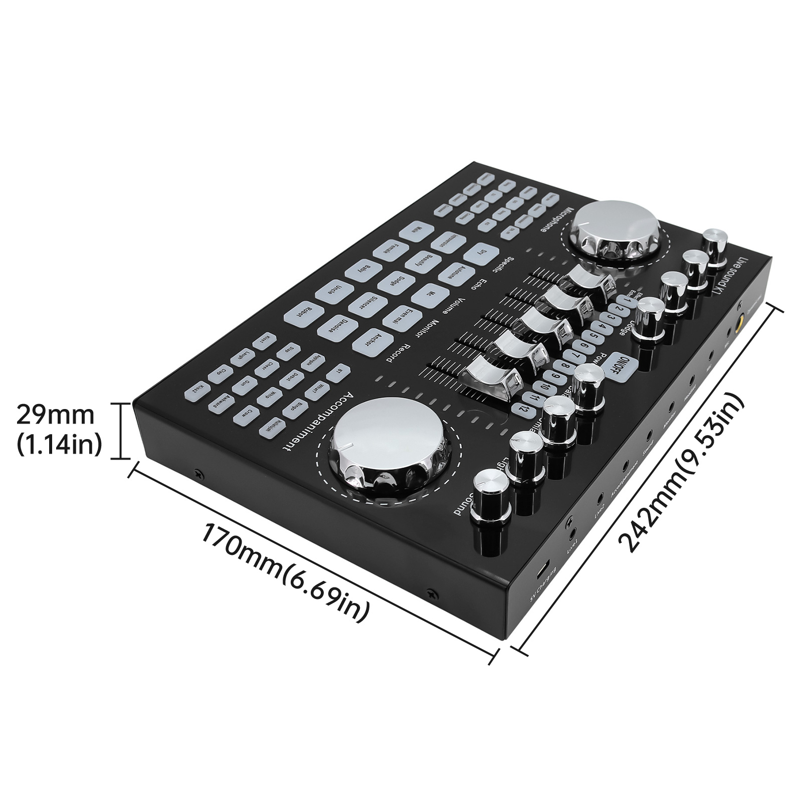 Music Audio Pro - K1 Audio Mixer Live Sound Card