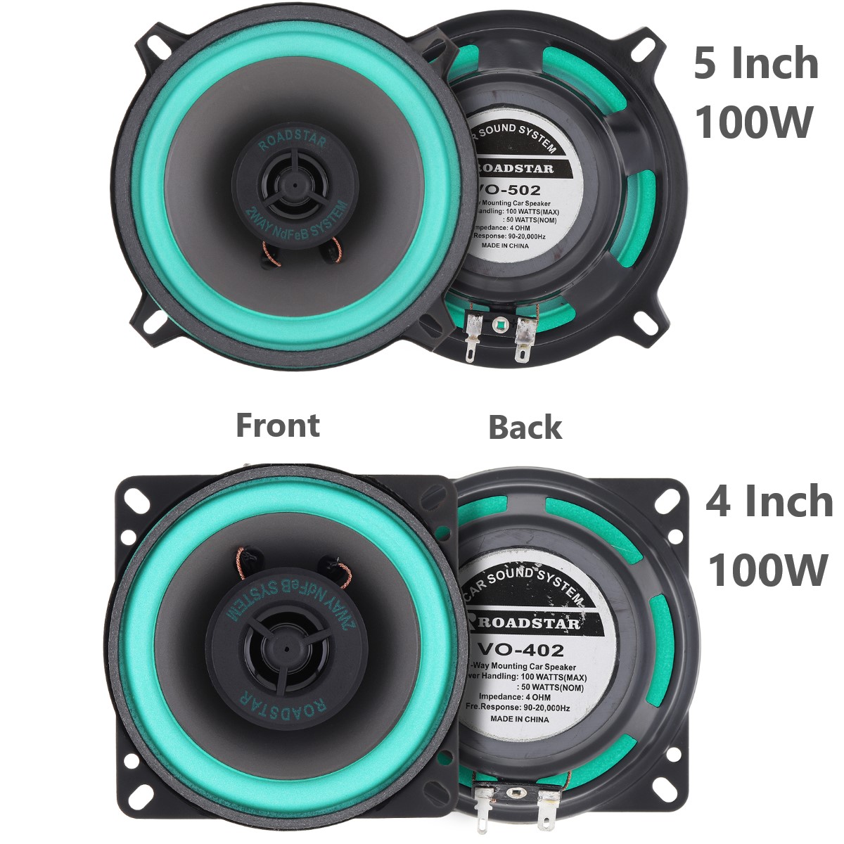 Audio Universal Music - Speaker koaksial HiFi mobil, speaker Stereo