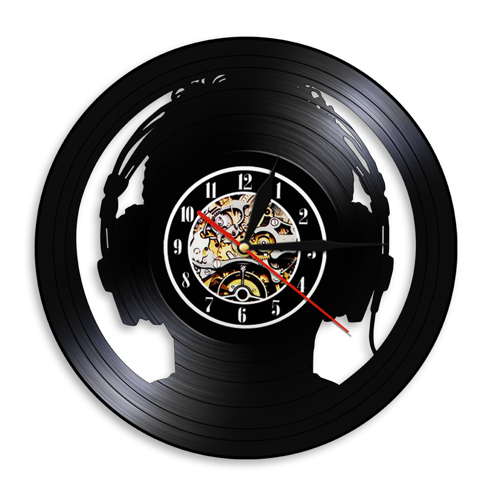 Audio Music Separate - Jam Dinding Dekoratif Audio Slave Headphones