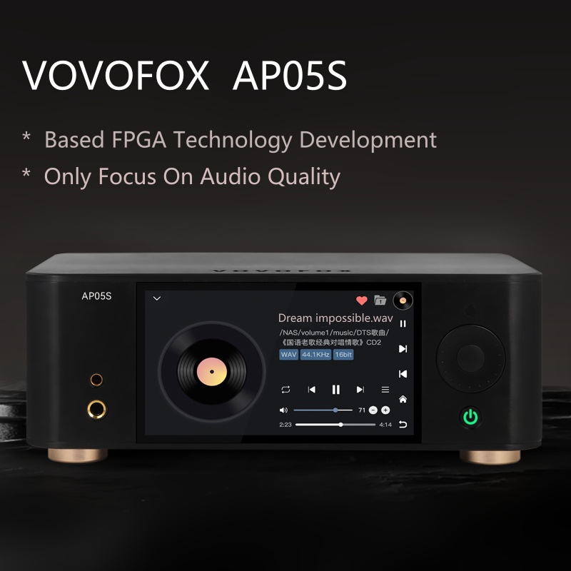 Audio Music Play - VOVOFOX-HiFi AP05S Pemutar Musik Lossless Berbasis