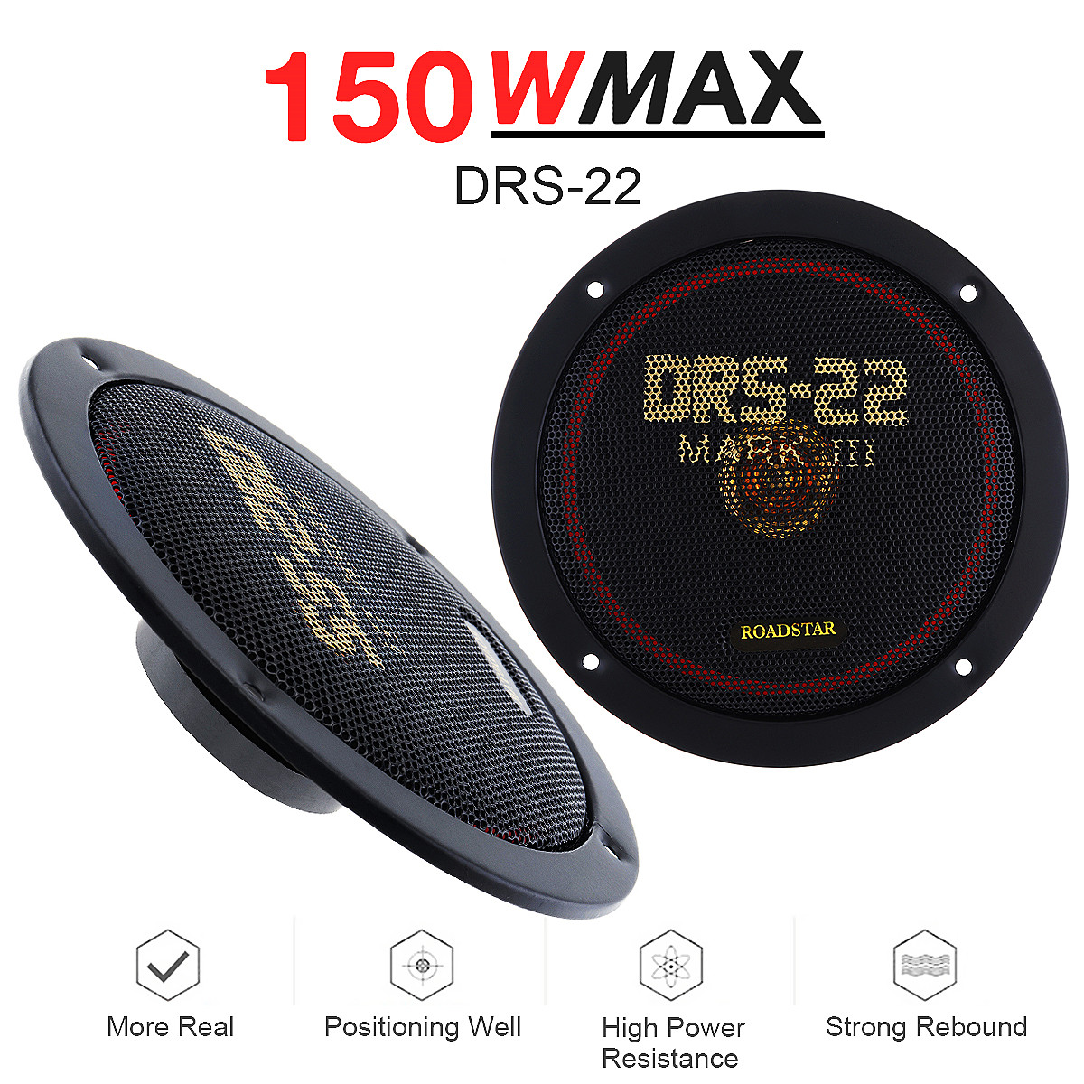 Audio Universal Music - 2 Buah 6.5 Cm 12V 150W