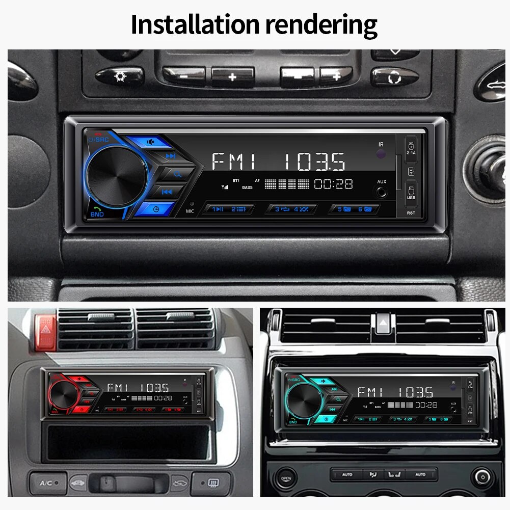 Radio Mobil 1din Pemutar MP3 D - Audio Universal Music ulasan dan harga