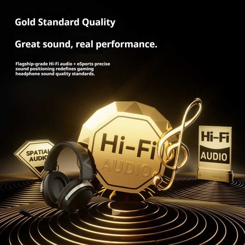 Headset Gaming Nirkabel ATK N9 - Music Audio Pro ulasan dan harga