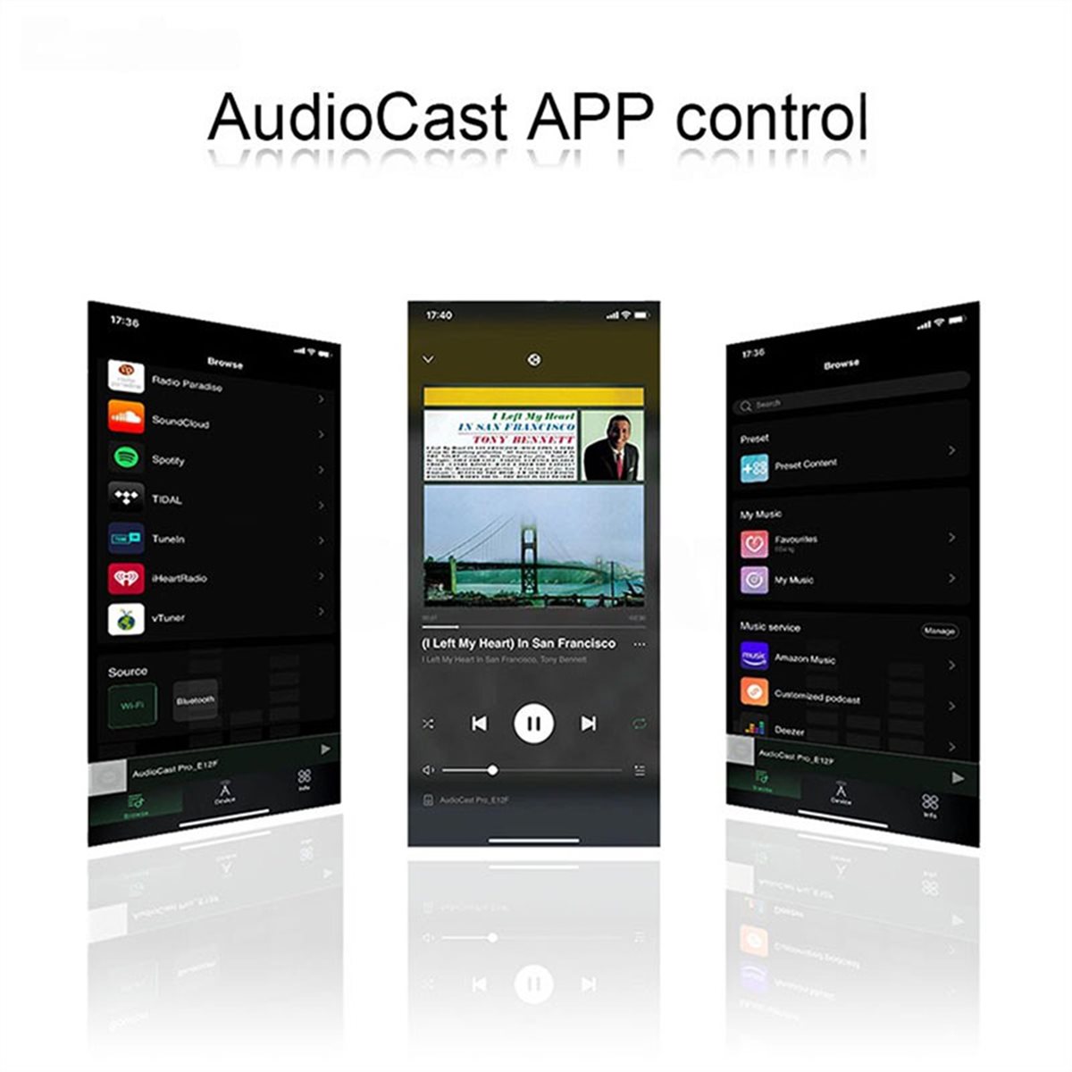 Audiocast Pro M20 Penerima Mus - Music Audio Pro ulasan dan harga