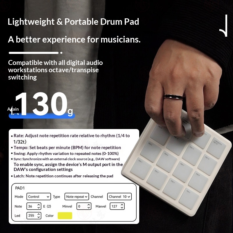 M-VAVE SMC-PAD POCKET Pengontr - Midi Controller Pad ulasan dan harga