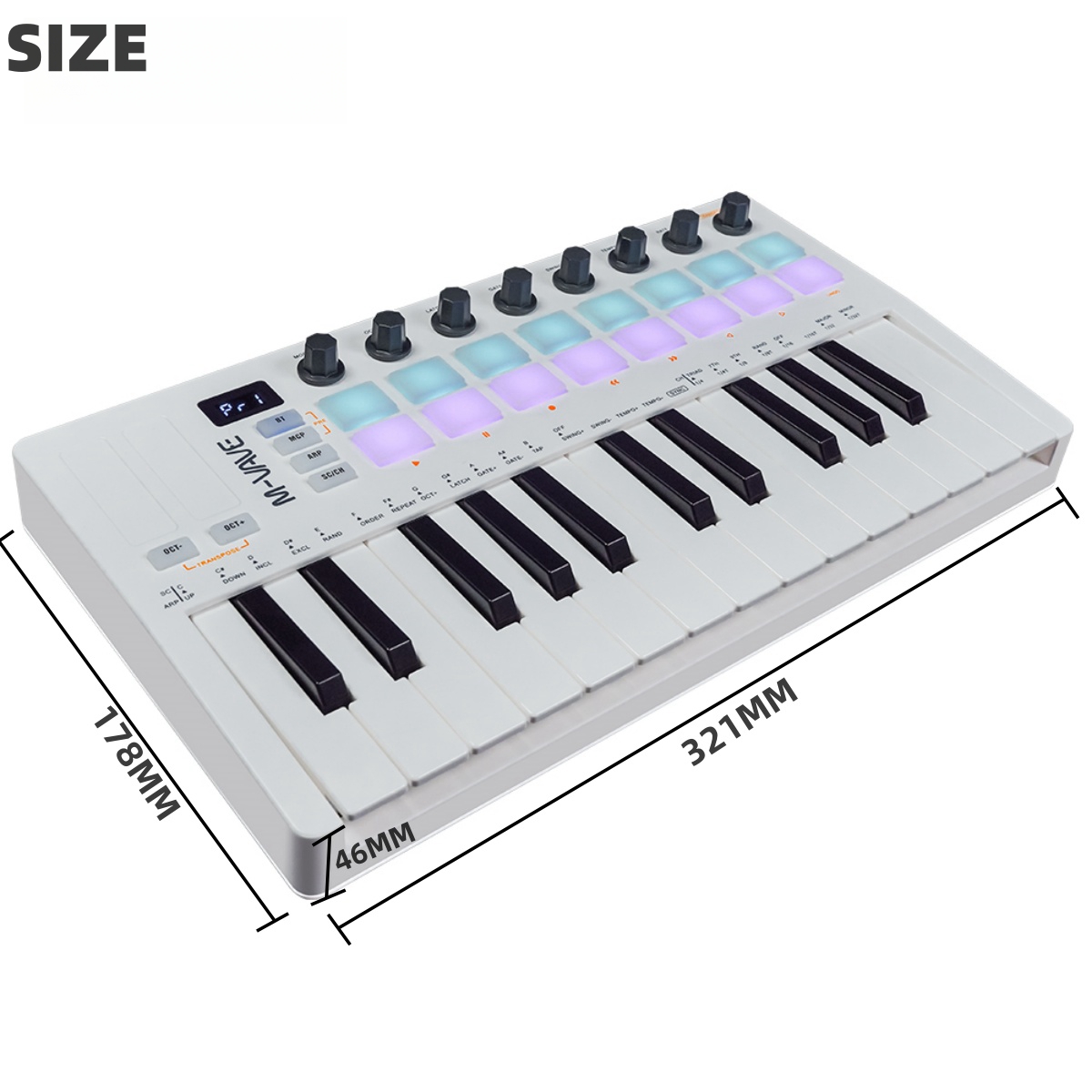 M-VAVE SMK-25 II MIDI Pad Cont - Midi Controller Pad ulasan dan harga