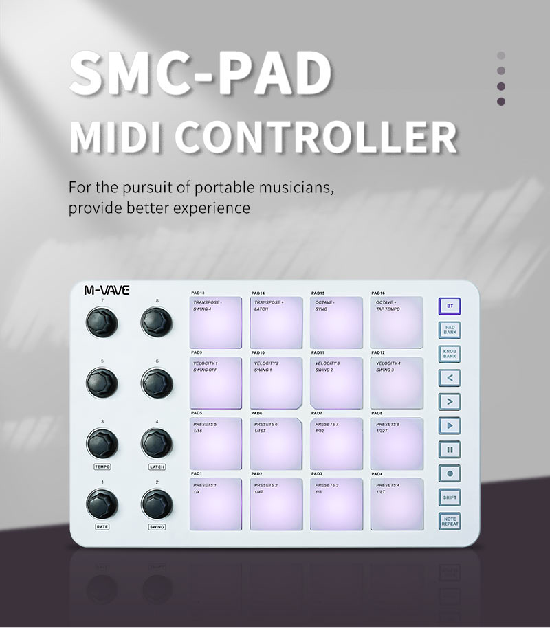 M-Vave SMC-PAD LaunchPad Desig - Midi Controller Pad ulasan dan harga