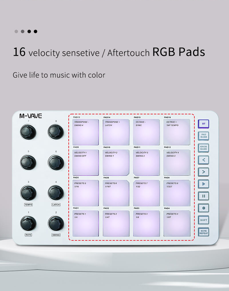 M-Vave SMC-PAD LaunchPad Desig - Midi Controller Pad ulasan dan harga