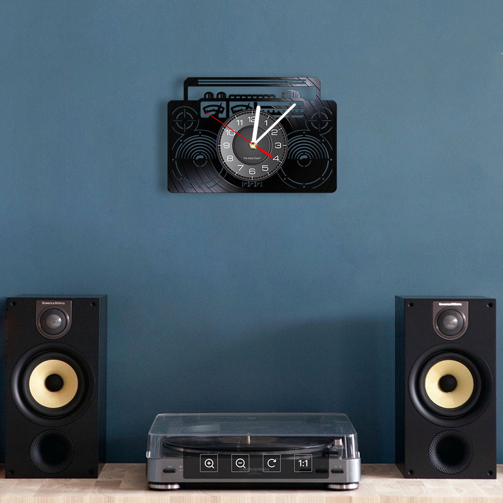Boombox Jam Dinding Perekam Ra - Audio Music Separate ulasan dan harga