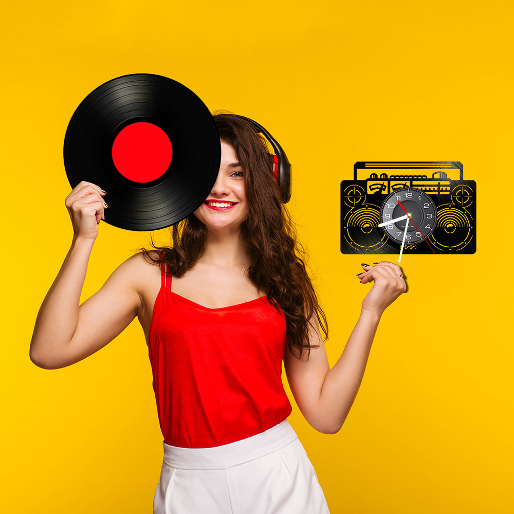 Boombox Jam Dinding Perekam Ra - Audio Music Separate ulasan dan harga