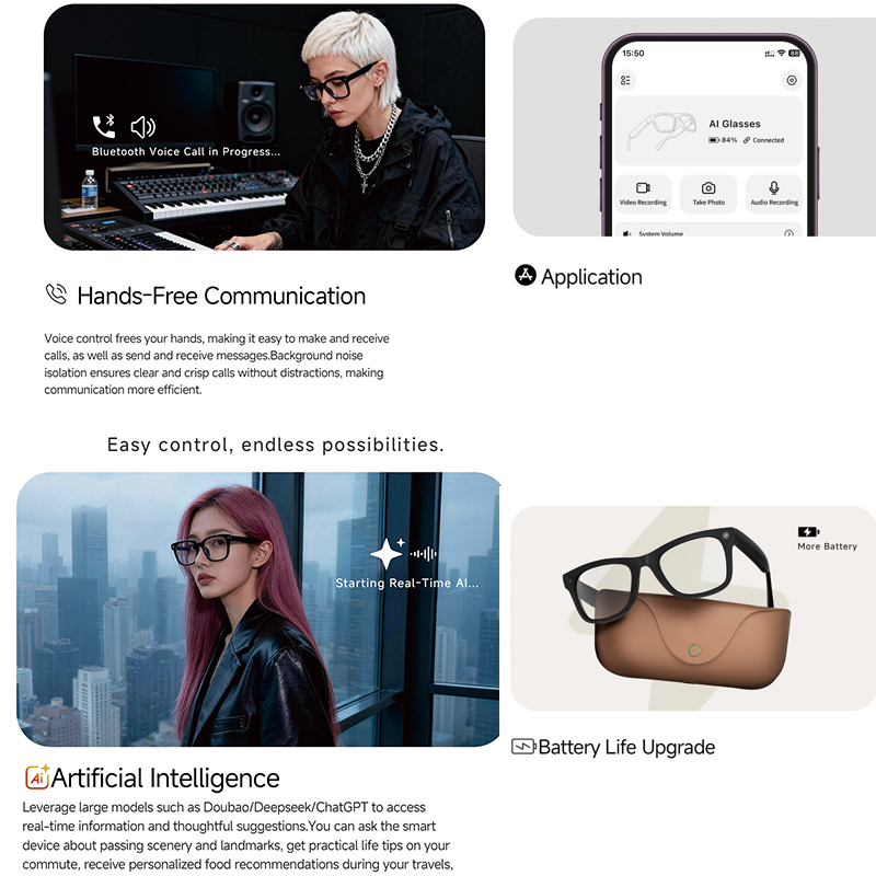 Kacamata Pintar AI 2026 HD 800 - Audio Music Voice ulasan dan harga