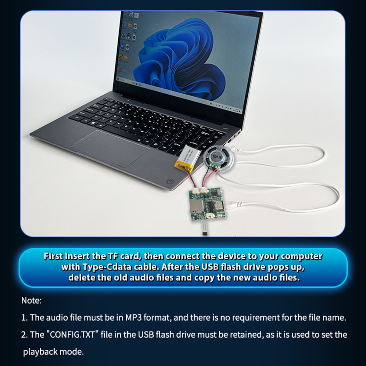 Modul Perekam Suara yang Dapat - Audio Music Mp3 Downloader ulasan dan harga