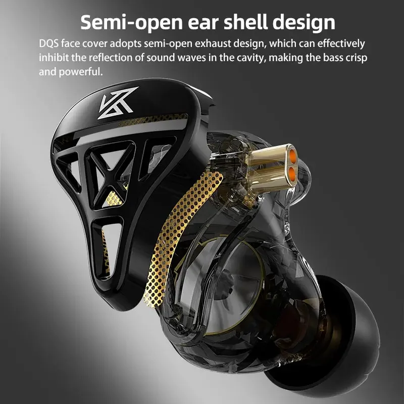 KZ DQS 1DD HiFi IEM Headphones - Audio Music Dj ulasan dan harga