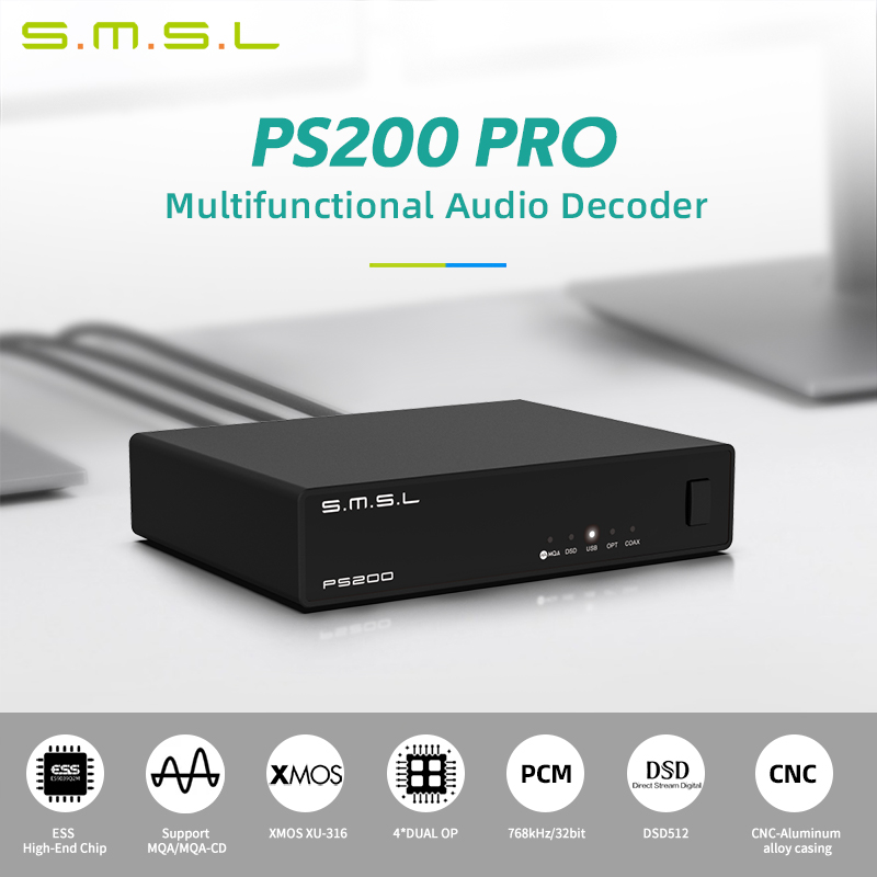 SMSL PS200 PRO DAC Konverter A - Music Audio Pro ulasan dan harga