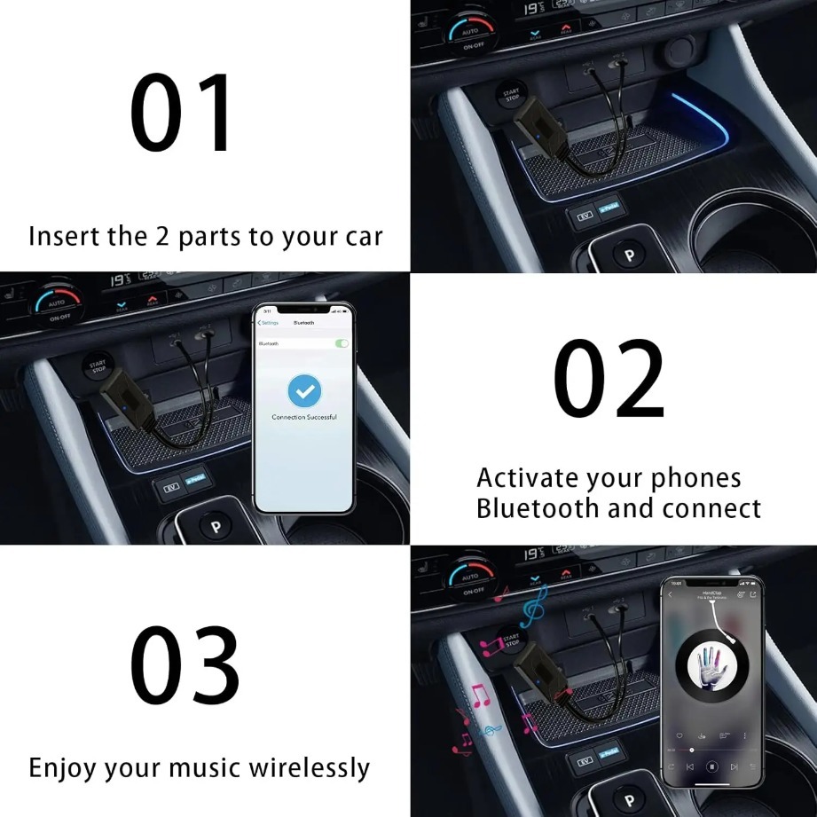 Adaptor Audio Bluetooth Aux 3. - Audio Universal Music ulasan dan harga