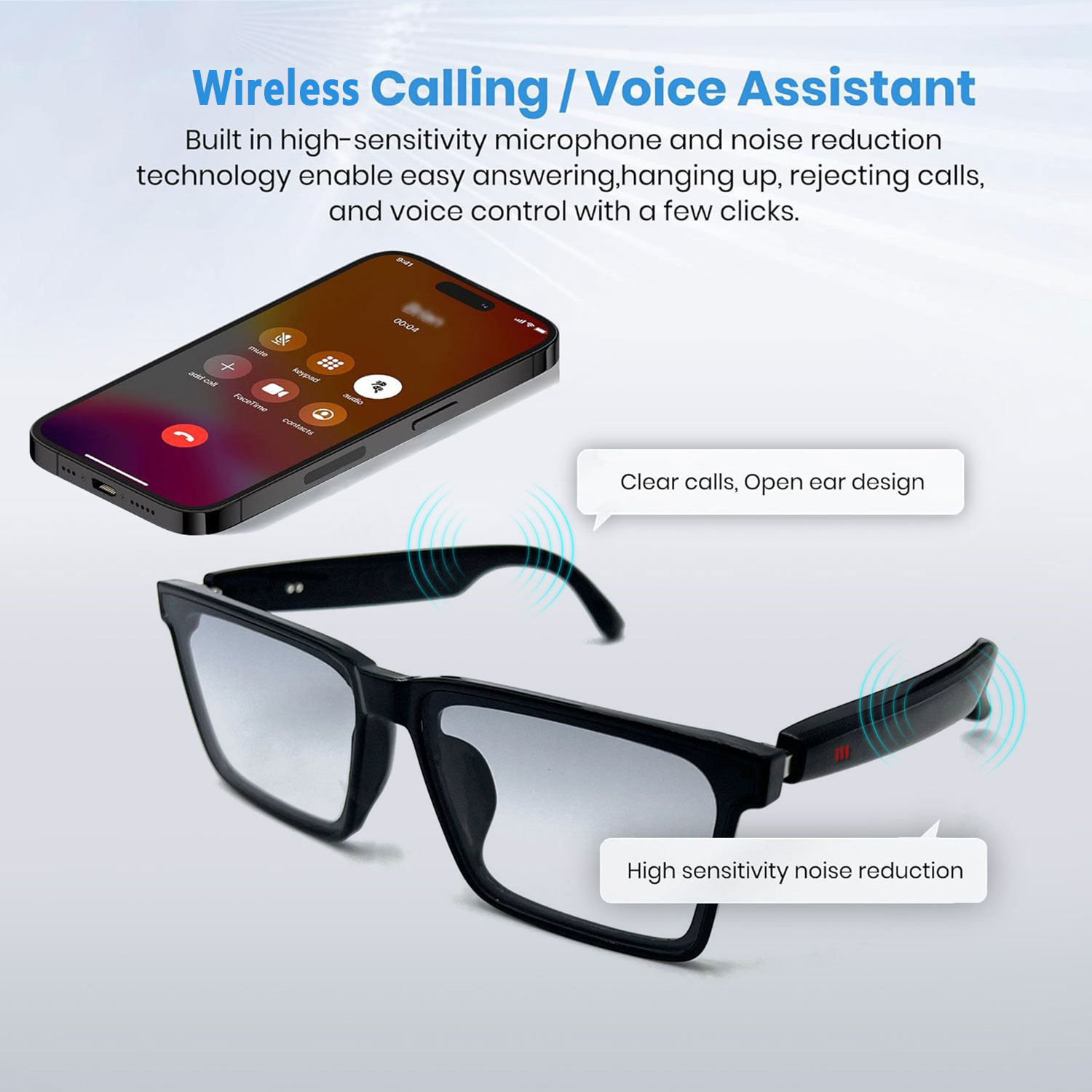 Kacamata Audio Pintar dengan T - Audio Music Voice ulasan dan harga