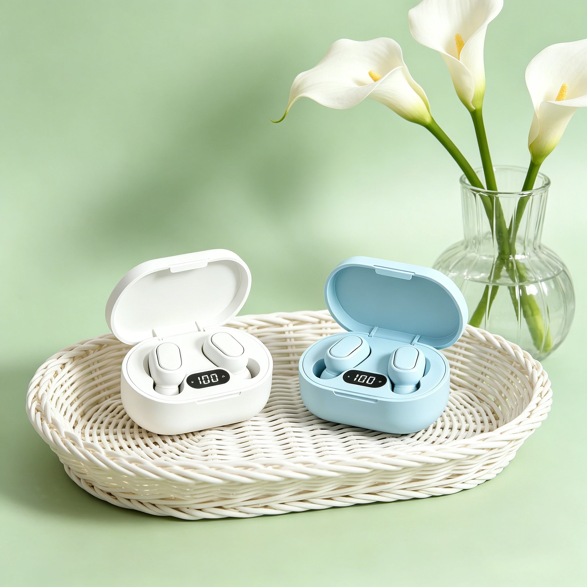 Earphone Bluetooth TWS Fone, H - Contact Pickup Mic ulasan dan harga