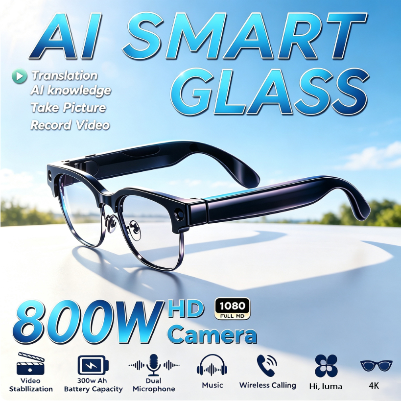 Kacamata Pintar 800W HD Pixel  - Audio Music Voice ulasan dan harga