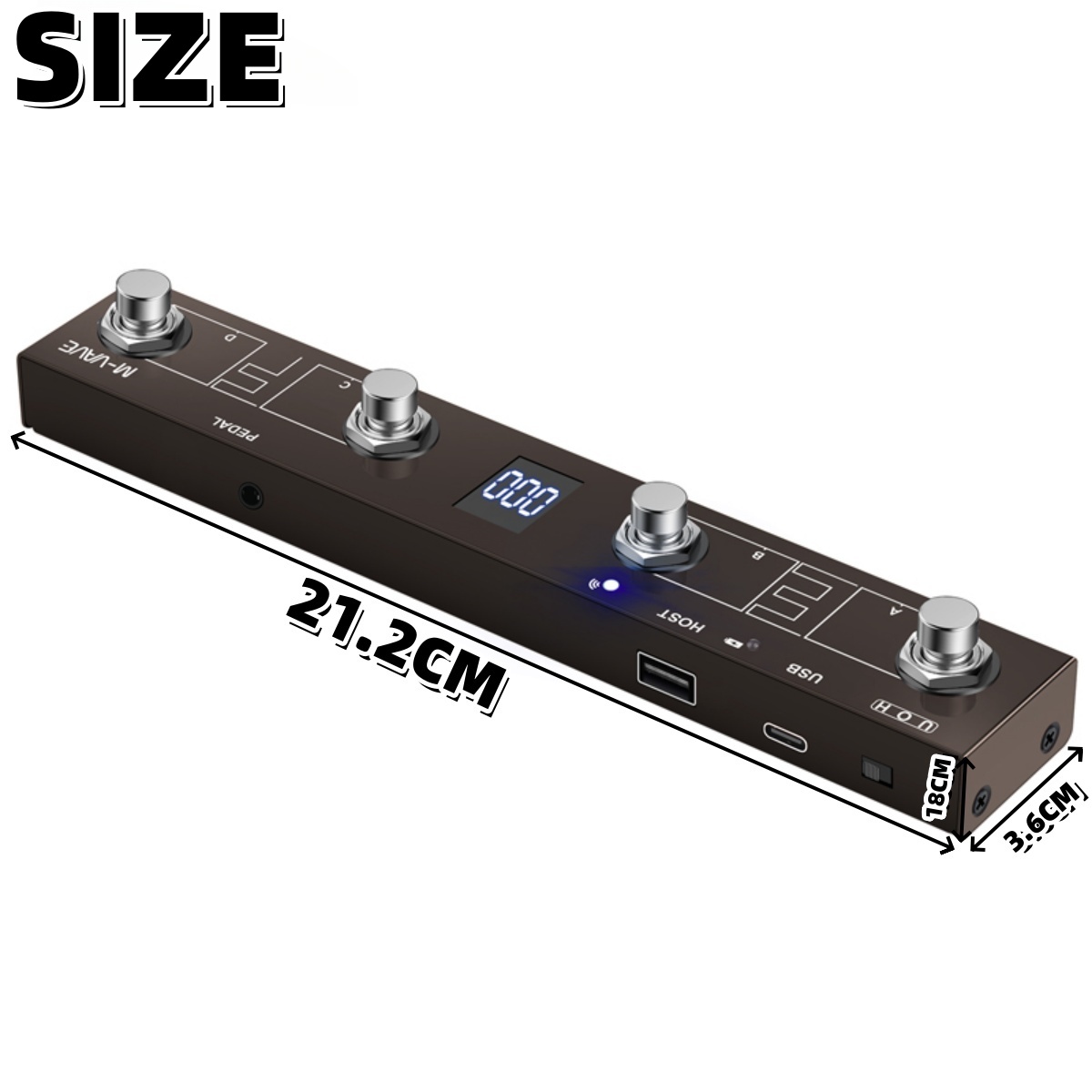 Pedal Pengontrol MIDI Nirkabel - Midi Controller Pad ulasan dan harga