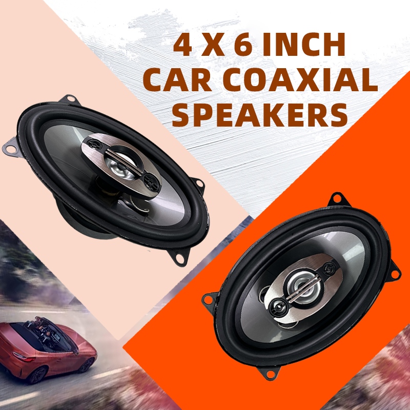 Speaker Mobil 4*6 Inci 450W Un - Audio Universal Music ulasan dan harga