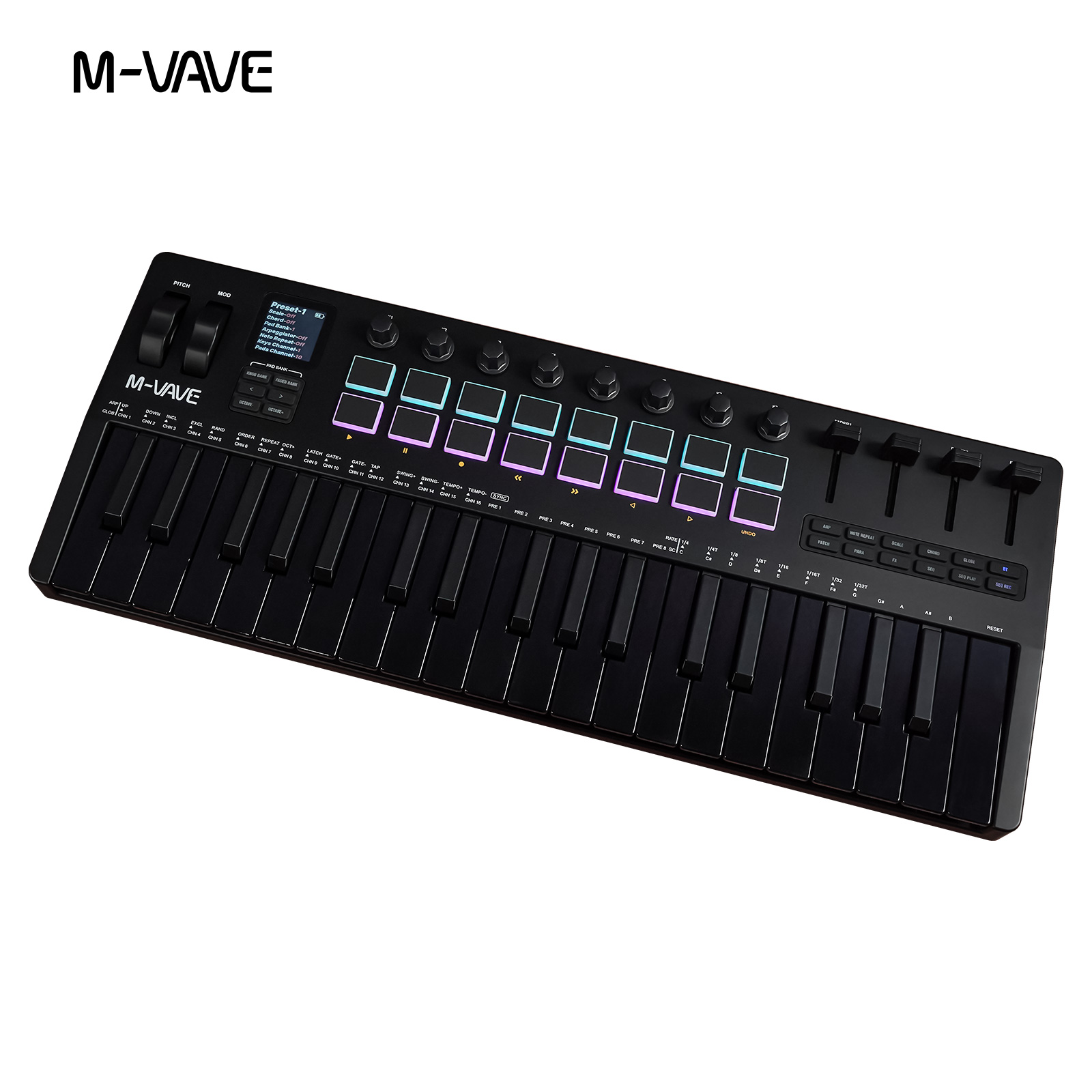 M-VAVE SMK-37 USB MIDI Control - Midi Controller Pad ulasan dan harga