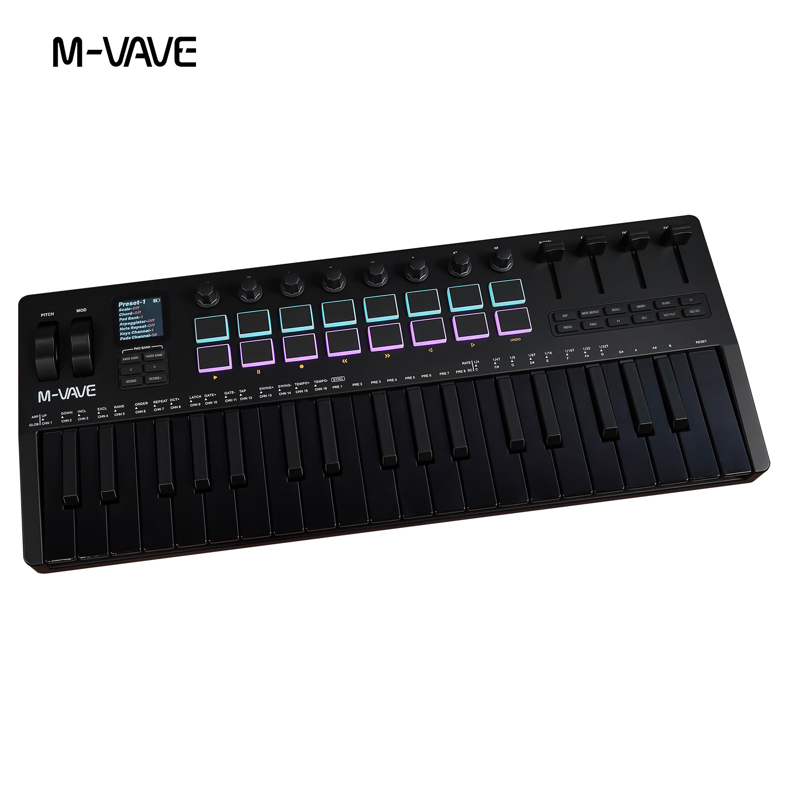 M-VAVE SMK-37 USB MIDI Control - Midi Controller Pad ulasan dan harga