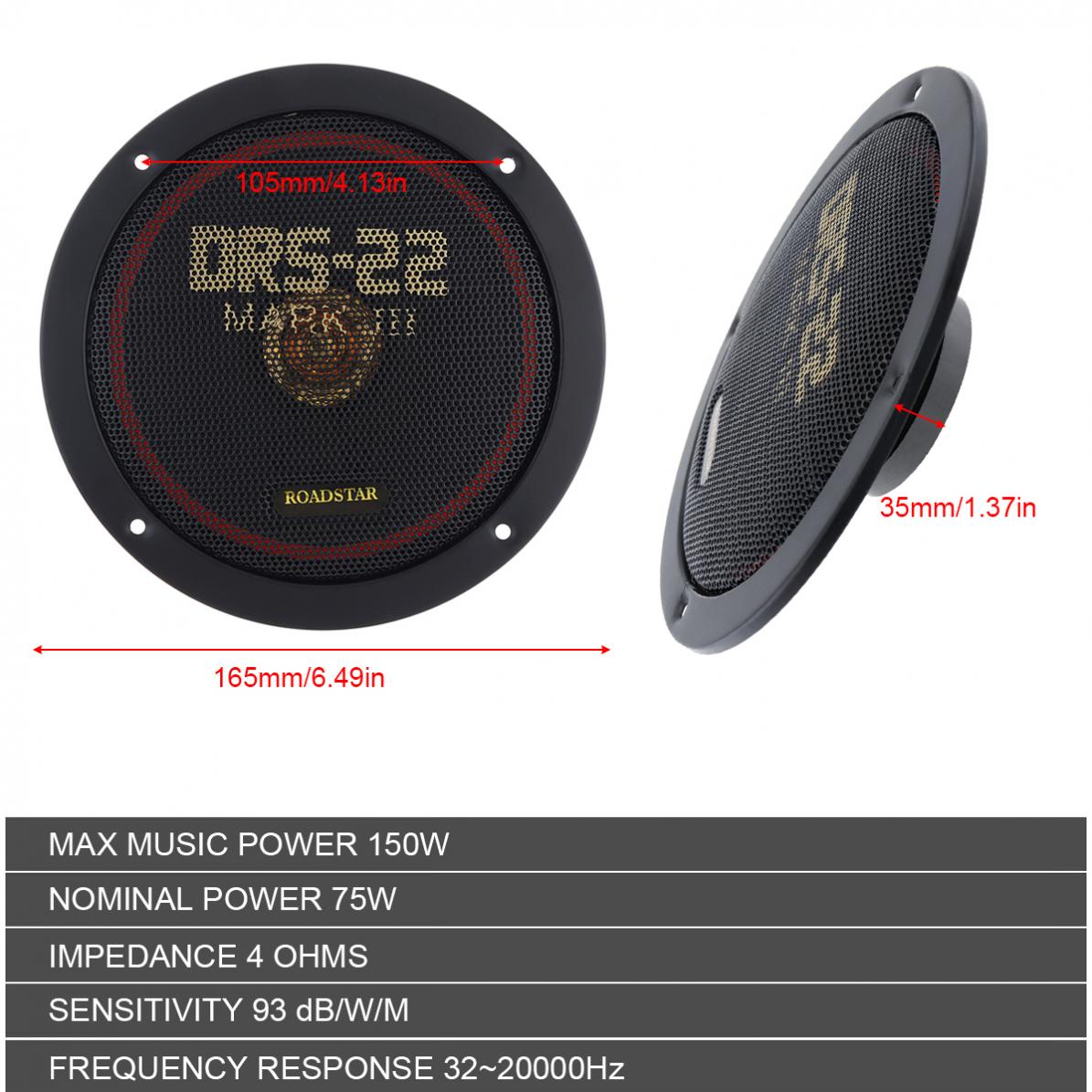 2 Buah 6.5 Cm 12V 150W Mobil C - Audio Universal Music ulasan dan harga